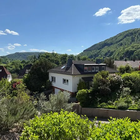 Three-castle-view In A New Apartment Neckarsteinach